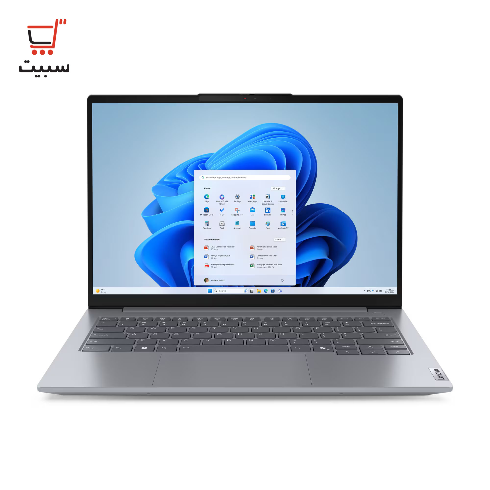 لپ تاپ 14 اینچی لنوو مدل ThinkBook 14 G7 IML-HD + کیف اورجینال