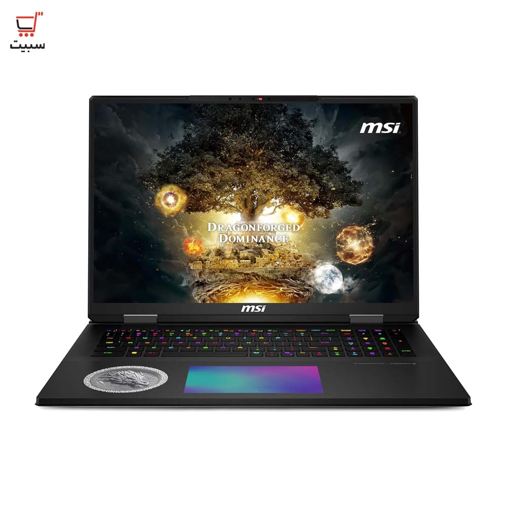 لپ تاپ 18 اینچی گیمینگ تایتان ام اس آی مدل Titan 18 HX Dragon Edition Norse Myth A2XWJG Ultra 9 285HX 96G 6T SSD 24G RTX 5090 WQUXGA