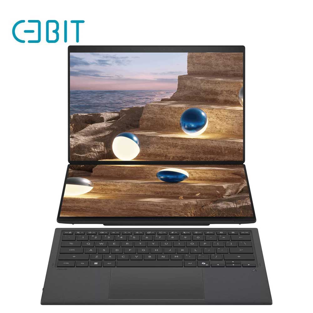 لپ تاپ 14 اینچی لمسی زنبوک ایسوس مدل Zenbook DUO UX8407AA Core Ultra 7 355 32G 2T SSD Intel 3K OLED Touch