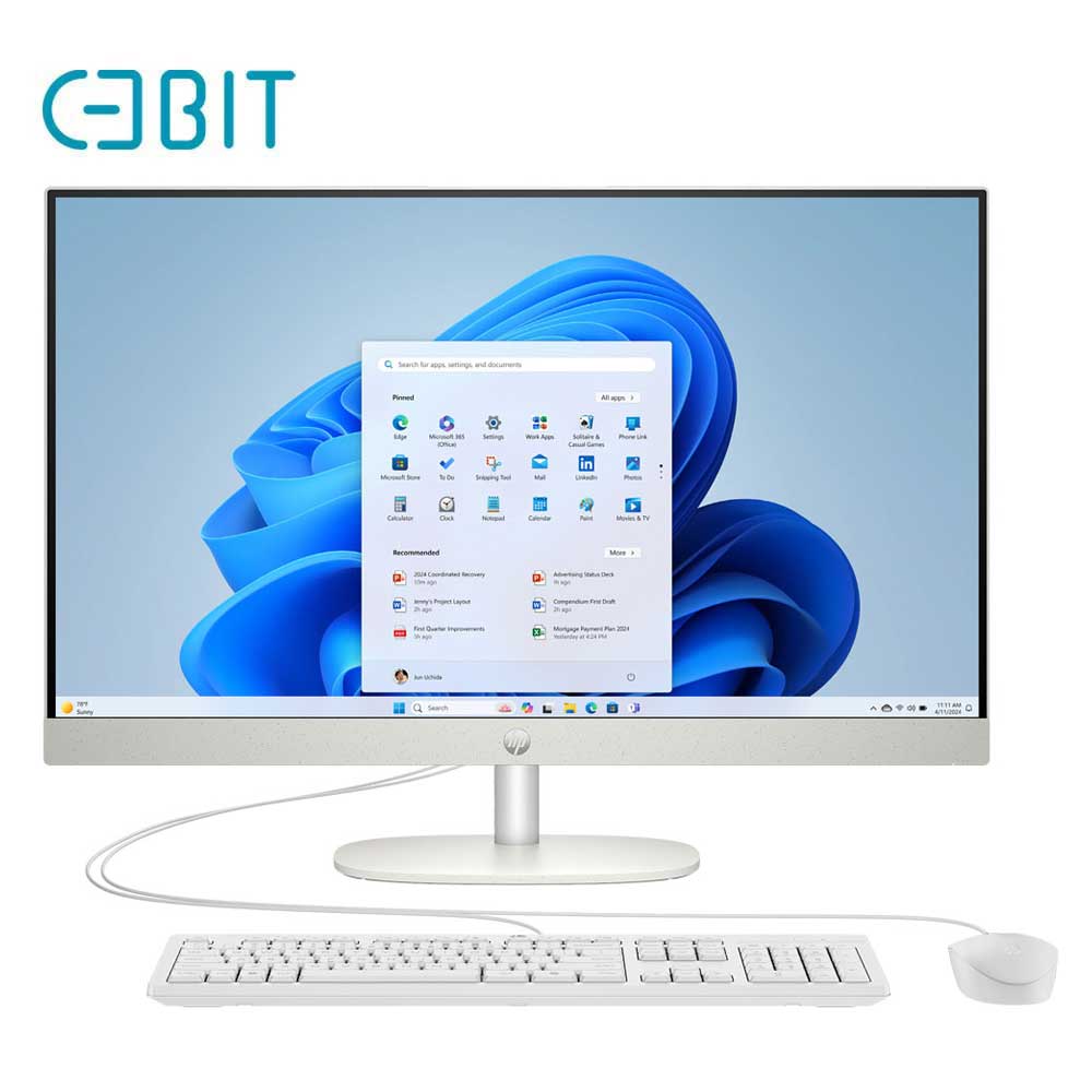 آل این وان 27 اینچی لمسی اچ پی مدل HP 27-CR2037nh Ultra 7 255U 16G 1T SSD Intel FHD IPS Touch All In One