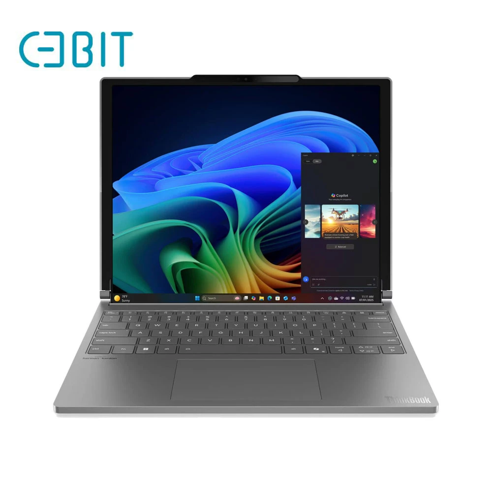 لپ تاپ رول در 14 اینچی و باز شدن تا 16.7 اینچی تینک بوک پلاس  لنوو مدل ThinkBook Plus G6 Rollable Ultra 7 258V 32G 2T SSD Intel Arc POLED 120Hz