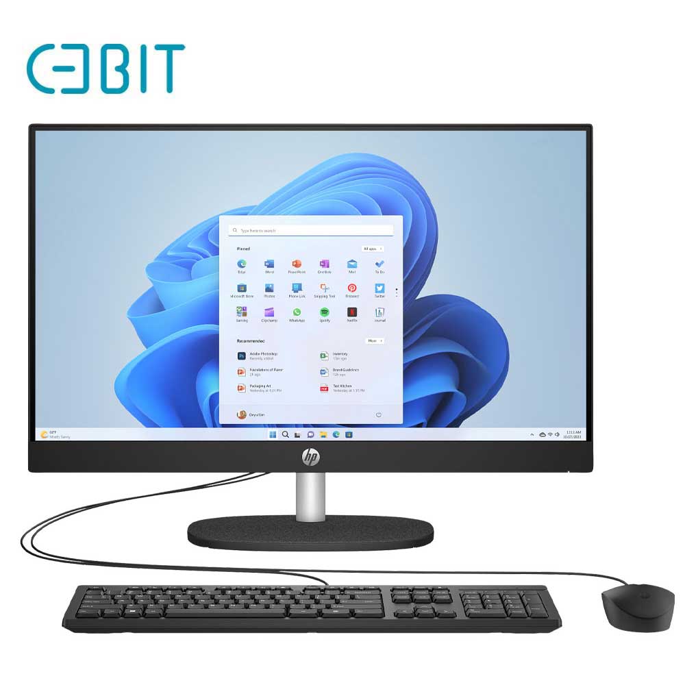 آل این وان 23.8 اینچی لمسی اچ پی مدل HP 24-CR1072nh Ultra 7 155U 16G 1T SSD Intel FHD IPS