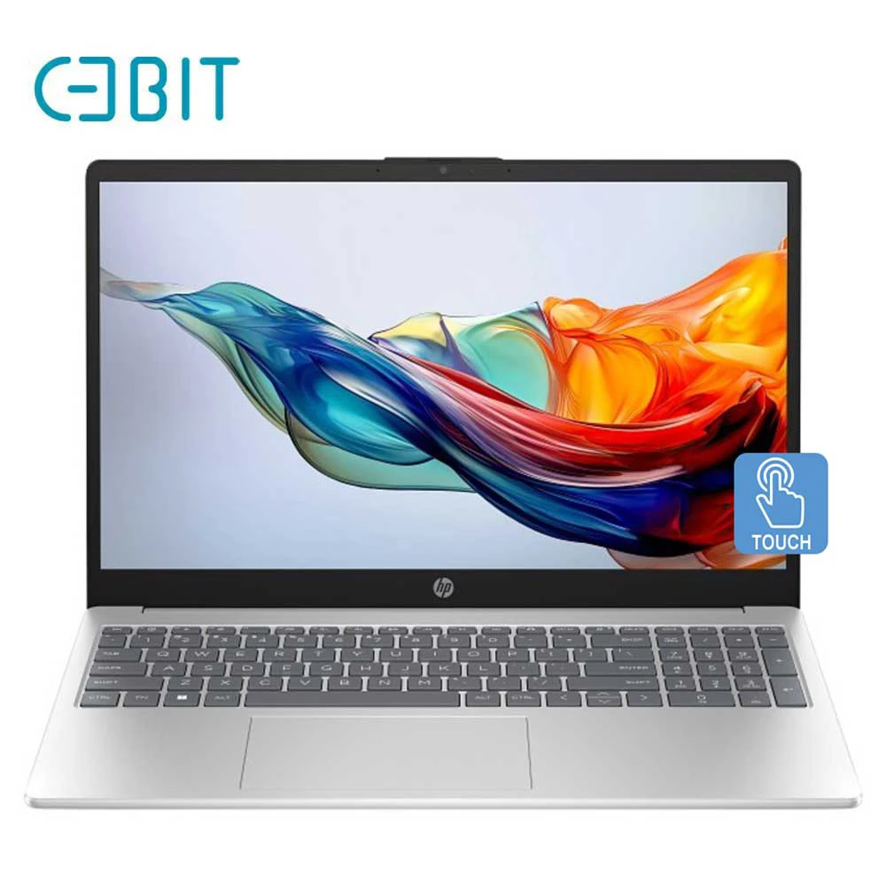 لپ تاپ 15.6 اینچی لمسی اچ پی مدل HP 15-FD2050WM Ultra 5 225U 8G 512SSD Intel FHD IPS